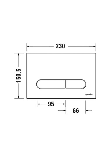 Duravit Beta 100 Kumanda Paneli, Beyaz, Wd5009011000 Gri