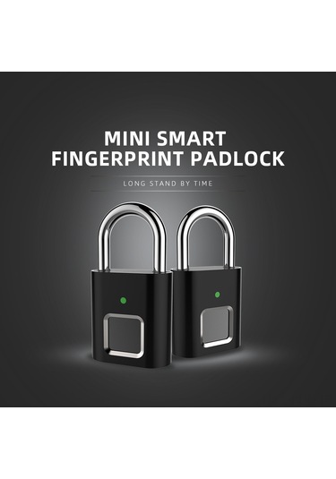 Padalink Akıllı Parmak İzi Kilit, Mini Çanta Ve Dolaplar İçin, 20 Kişilik Parmak İzi Depolama, Suya Dayanıklı Ve Çelik Yapı, Hızlı Açma Teknolojisi