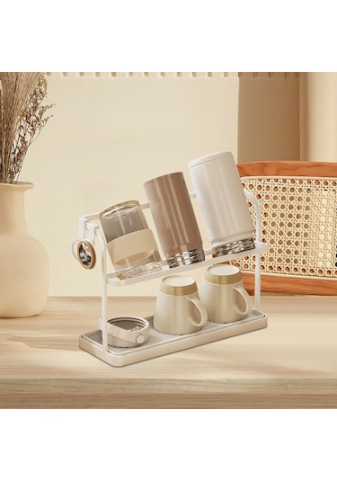 Dolıty Bardak Kurutma Rafı Raf Standı Içecek Bardağı Şişe Beyaz