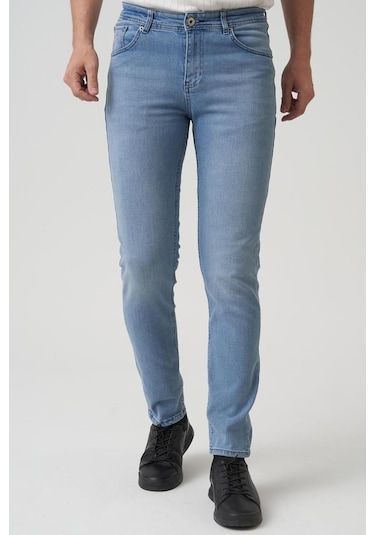 Captiva Regular Fit Likralı Erkek Jean Pantolon 7280 Buz Mavi