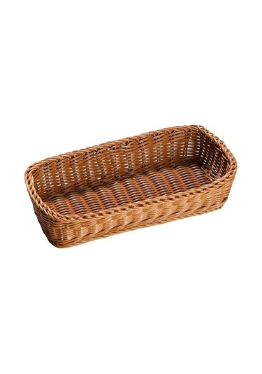 Pazly Çiftlik Evi Tarzı Dokuma Plastik Kap Sahibi S, Tezgah Mutfak Organizasyonu İçin, 26x12x6cm, Plastik, Şık Ve Pratik S