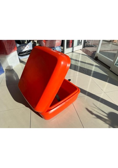 Motosiklet Servis Kurye Çantası Midi Box Turuncu 110 Litre Turuncu