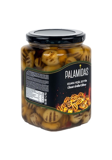 Izgara Yeşil Zeytin 995 Gr Cam Kavanoz