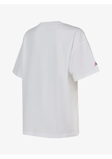 New Balance Wnt1636-wt Lifestyle Kadın Tshirt Beyaz