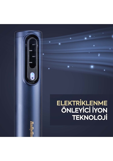 Babyliss Saç Kurutma Ve Şekillendirme Seti Air Wand, Difüzör Başlık Dahil, 1600w, 3 Başlık, İyon Teknolojisi Lacivert, 3 Başlıklı