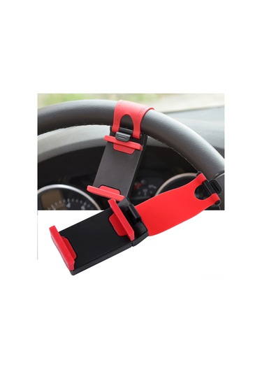 Lemestar Araba Direksiyon Telefon Tutucusu, Esnek Kauçuk Bandı İle Hızlı Kurulum, Yumuşak Silikon Döşeme İle Telefonu Korumak, Çoğu Telefonu Uyumlu