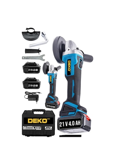 Deko Turkey DAT214Lİ 21V 4 Ah Çift Akülü Metal Kesim Spiral Taşlama Makinesi