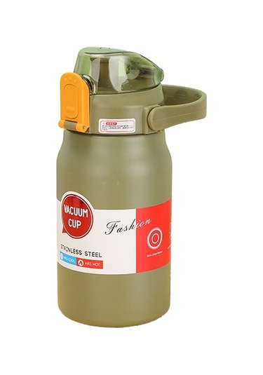 Luckystar Büyük Kapasiteli Termos - Yeşil Renk.