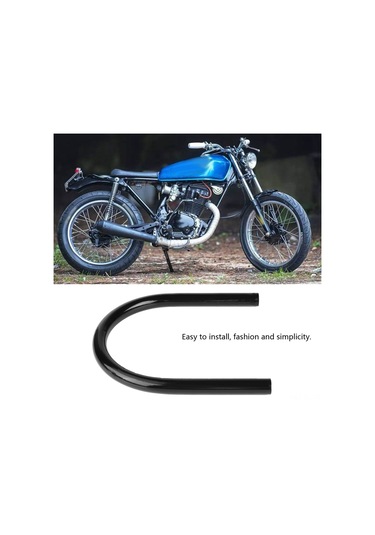 Lemestar Motosiklet Spoiler Montaj Aparatı - Siyah Metal, 210mm Eğri Boru, Rustproof, Kolay Kurulum, Dıy Accessory Diğer