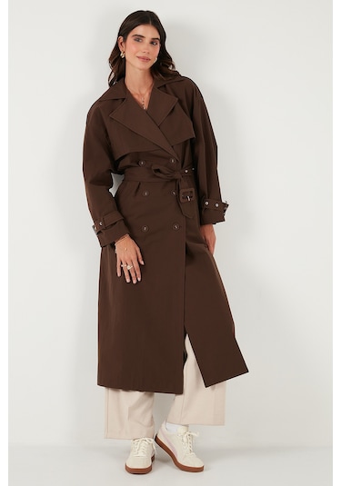 Lela Bayan Trençkot 6839637 Kahve Kahve