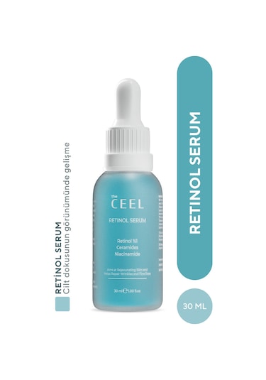 The Ceel Kırışıklık ve Yaşlanma Karşıtı Aydınlatıcı Retinol Serum Ascorbıc Acıd, %1 Retinol & Ceramides 30 ml