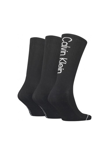 Calvın Kleın Erkek 3 Lü Çorap 701218725-001 701218725-001 Siyah Siyah
