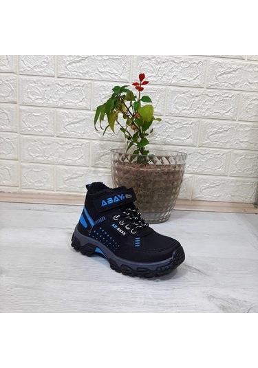 Abay 5353 Siyah-mavi Kaymayan Cırtlı Erkek Çocuk Bot 001