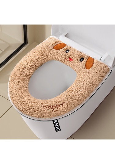 Ev Tipi Tuvalet Dört Mevsim Üniversal Klozet Kapağı Su Geçirmez Kapak Tuvalet Halkası Sevimli Köpek - Deve Diğer