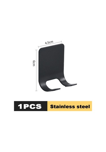 Siyah Duvar Jilet Tutucu Depolama Kanca Paslanmaz Çelik Erkek Tıraş Makinesi Depolama Rafı 1pc Siyah