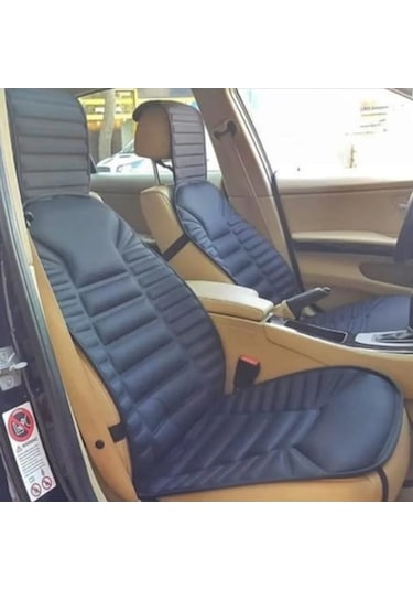 Audi Q3 İle Uyumlu Sport Oto Koltuk Minderi Ortopedik 2 Li Set Siyah