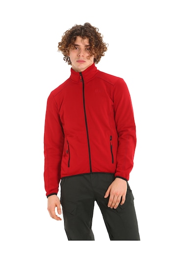 Slam Actıve Mıd Weıght Grıd Fleece Kırmızı Kırmızı