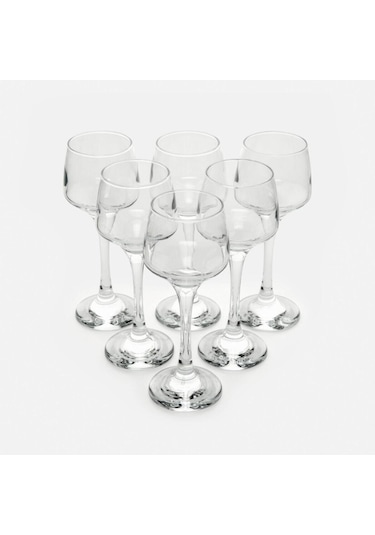 Lav Lal 6'lı Kahve Yanı Su Bardağı - 80 Ml