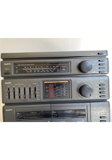 Sanyo Dc-X100 Radyo Kaset Pikap Çalar Müzik Seti 2. El B10