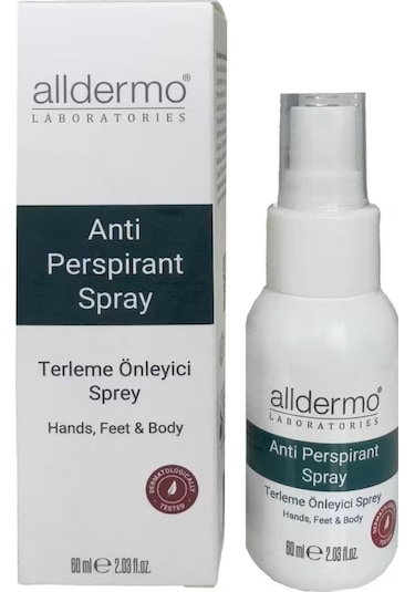 Alldermo Vücut Terleme Önleyici Sprey 60 Ml