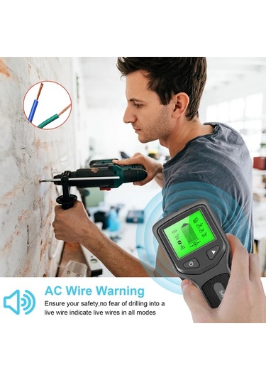 Xuweiwei 1 Bilgisayar Dijital Duvar Tarama Cihazı Ahşap Çubuklar Metal Borular Ve Ac Telkikleri İçin Lcd Ekran Dıy Projeleri İçin Uygun