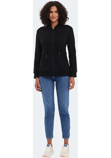 Slazenger KOLLEEN I Kadın Sweatshirt Siyah