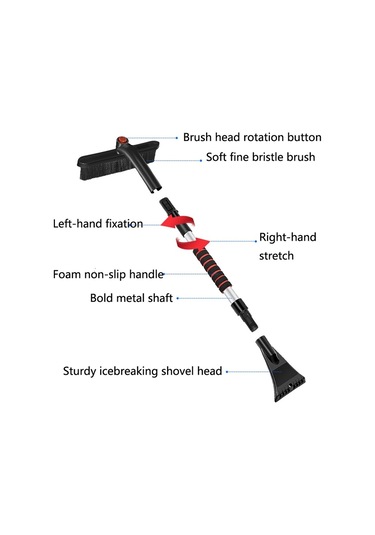 Sones St-3904 Suitu St-3904 Araba Çok Amaçlı Kar Temizleme Don Temizleme Aleti