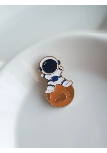 Proshik Broş Astronot Erkek Çocuk Rozet 249180192 Beyaz