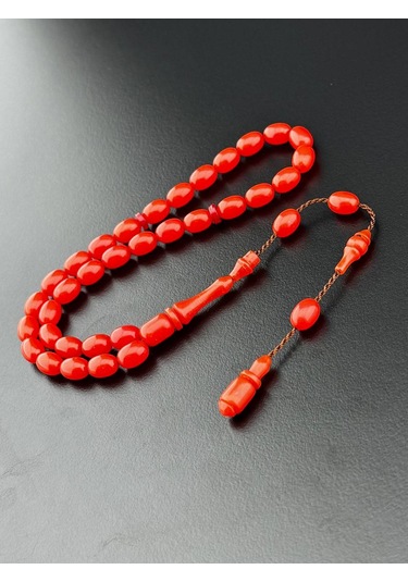 Günlük Bürokrat Boy Sıkma Kehribar Tesbih Hcz-model Gkyrde Turuncu