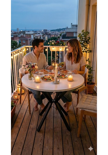 70 Cm Siyah Metal Ayak 2-3 Kişilik Yuvarlak Masa Mutfak Masası Balkon Masası Kafe Masası Ofis Masası Beyaz 70 Cm Siyah Metal Ayak 2-3 Kişilik Yuvarlak Masa Mutfak Masası Balkon Masası Kafe Masası Ofis Masası Beyaz