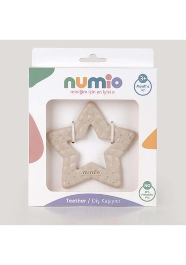 Numio Yıldız Diş Kaşıyıcı 3+ Ay 36122 Ekru