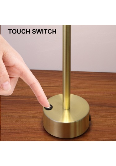 Maiyame Temaslı 3 Seviye Işık Regülasyonlu Led Masa Lambası, Güneş/altın/siyah Renk Seçenekli, Akıllı Akü İle 25 Saat Kullanıma Dayanıklı, Ev Dekor Ve Gündüz/gece Kullanıma Uygun Gümüş