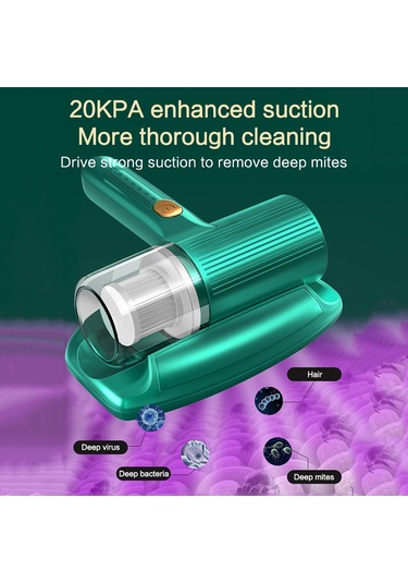 Reedark Kablosuz Taşınabilir 20kpa Güçlü Emişli 300w Akıllı Toz Akarı Temizleme Makinesi