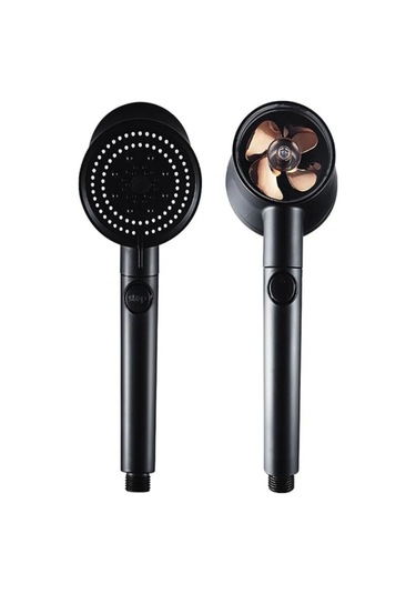 Star Stoplu Siyah El Duşu Siyah