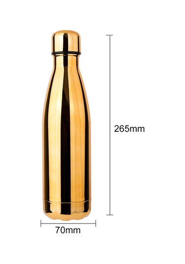 Xiyyadms 500ml Mor Kapaklı Isı Yalıtımlı Kola Şekilli Matara - 304 Çelik İç, Soğuk/sıcak İçeceği Uzun Süre Tutar Mor