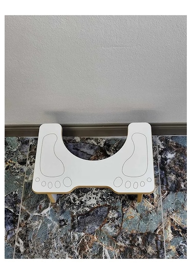 Beyaz Klozet Çömelme Ayak Taburesi, Wc Basamak,