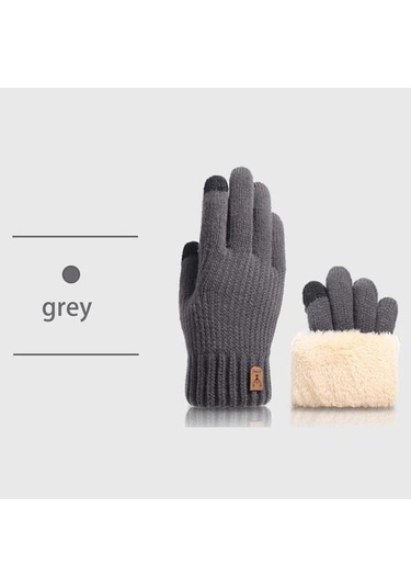 Elmpaly Bej Tek Parmak Dokunmatik Kışlık Termal Bisiklet Ve Doğa Yürüyüşü Eldiveni Bej