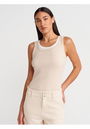 Dilvin 31870 Çift Katlı Top-bej Bej