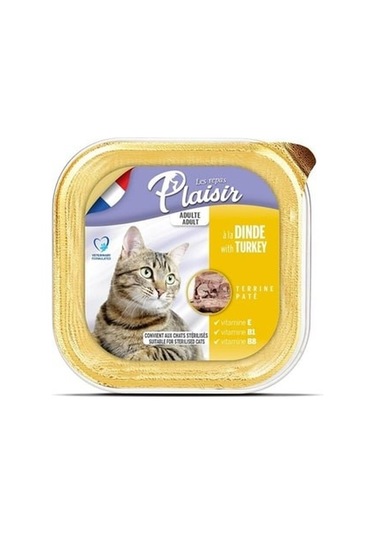 Plaisir Pate Hindi Etli Ezme Yetişkin Kedi Konservesi 100 Gr