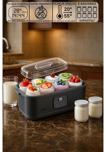 Mioji Mio YM8 Probiyotik Yoğurt & Kefir Yapma Makinesi