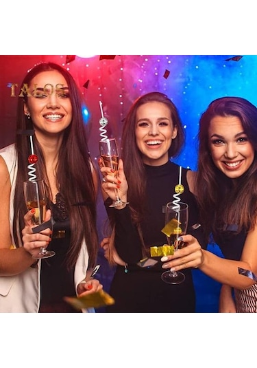 Yeşil 6 Adet/takım Payet Parlak Etkisi Dekoratif Göz Alıcı Yaratıcı Disko Parti Ev Bar Karaoke Su Payet Bardak Aksesuarları