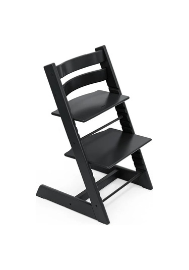 Stokke Tripp Trapp Chair Black Ayarlanabilir Ergok Ahşap Sandalye,