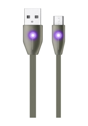 Linktech K484 Micro Usb Yassı Işıklı 1.2Mt Şarj Ve Data Kablosu (430693630)