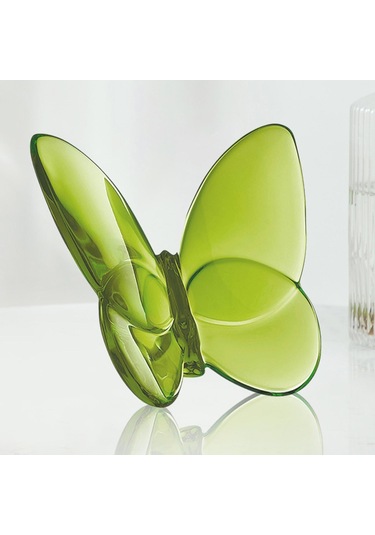 Suntek Magideal Kristal Kelebek Heykelcik Kitaplık Ev Masası Yeşil