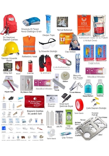 Helena Deprem Çantası Afet Çantası Acil Durum Çantası