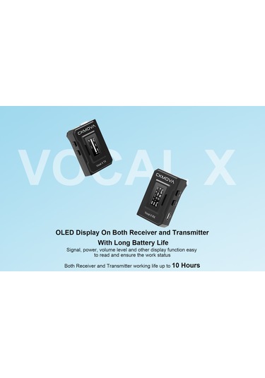 Ckmova Vocal X V2 2.4 Ghz Dahili Mikrofonlu Telsiz Mikrofon Seti