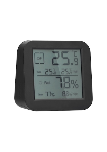 Neevoyu İç Mekan Dijital Termometre-higrometre: Çift Ekranlı Dokunmatik Saat, Sicaklık-nem Ölçer, Pil Hariç Beyaz