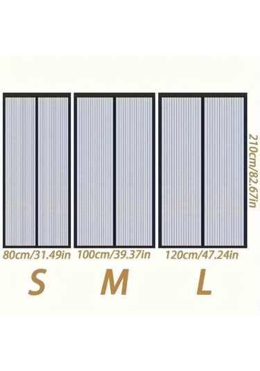 Xuweiwei Beyaz Manyetik Sineklik Perde 35.43x82.68 Inç Ev Rv Sinek Koruma