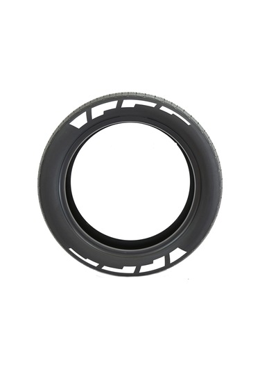 Beyaz Lastik Yazısı Yanak Şerit 2.5 Cm Ürün 4 Adet + Yapıştırıcı Tutkal