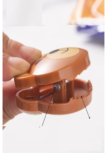 Büro Ev Ofis Mutfağı İçin 3adet Sızdırmaz Figür Gıda Poşet Torba Klips Mandalı